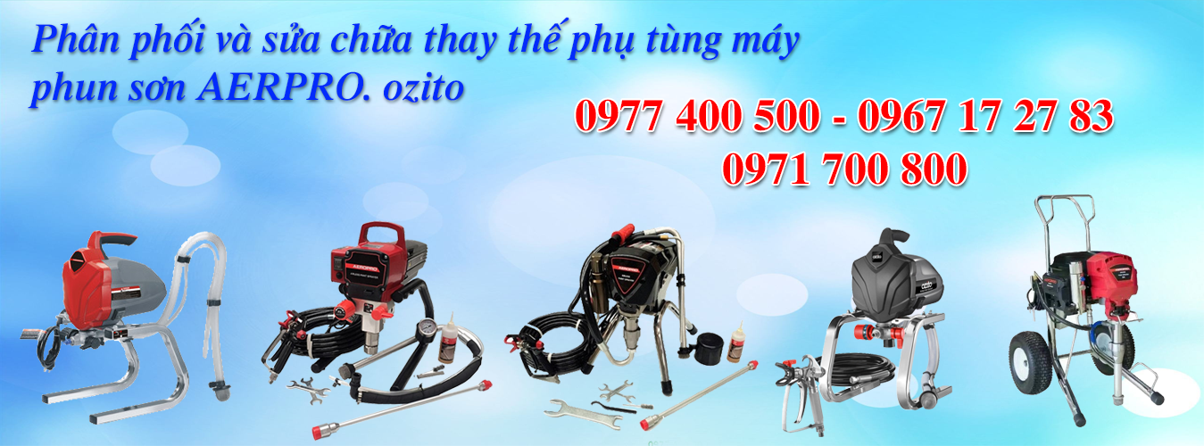 sửa máy phun sơn ozito