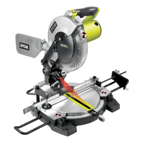 máy cưa gỗ ryobi EMS1826LRG  