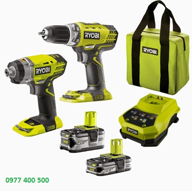 máy khoan pin ryobi combo R18CK2-LL55P